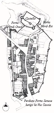 Mappa Mura di Staggia Senese